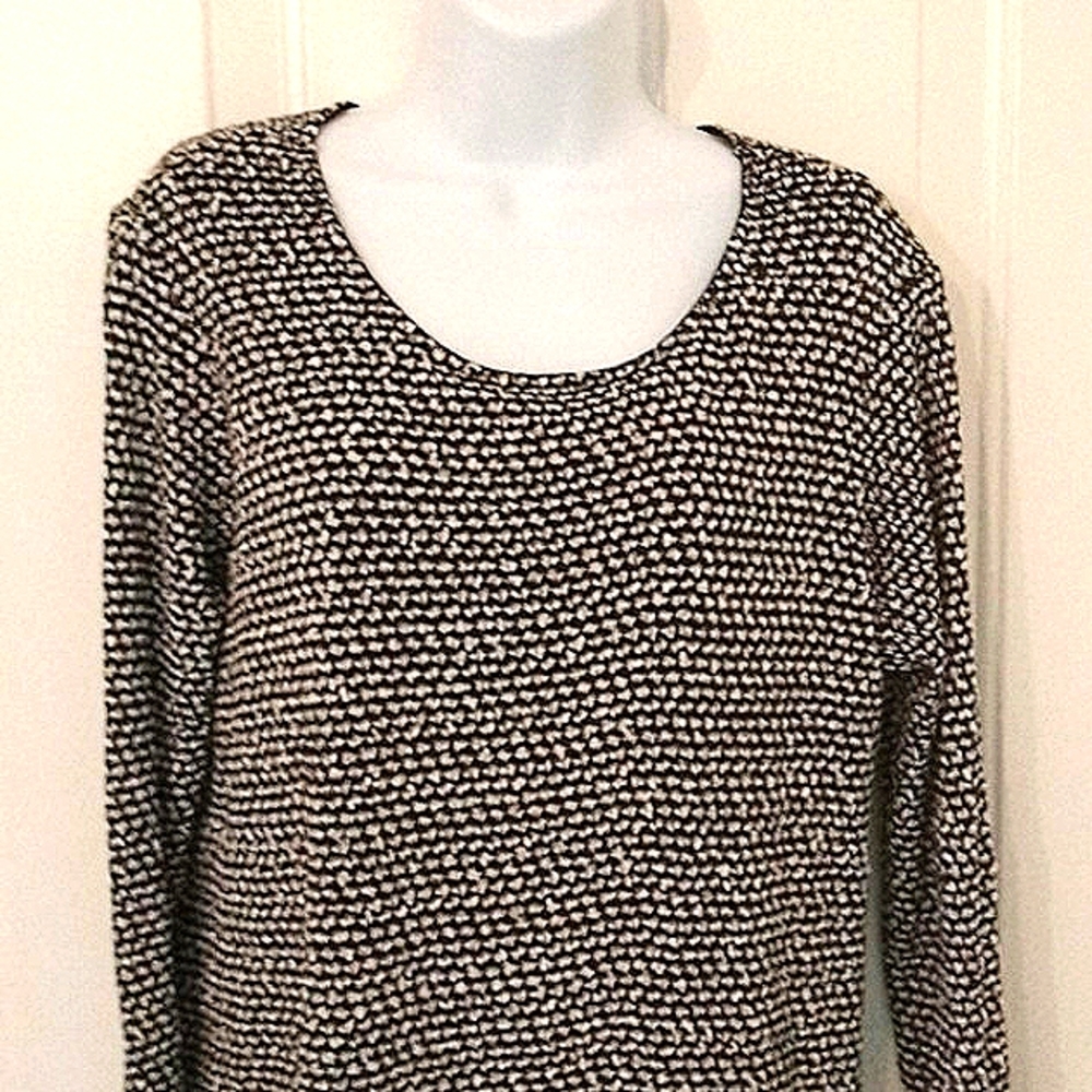 🎁 FREE GIFT INCLUDED 🎁 NWOT Double Layered Blouse Sweater Top Long Sleeves - Picture 4 of 14